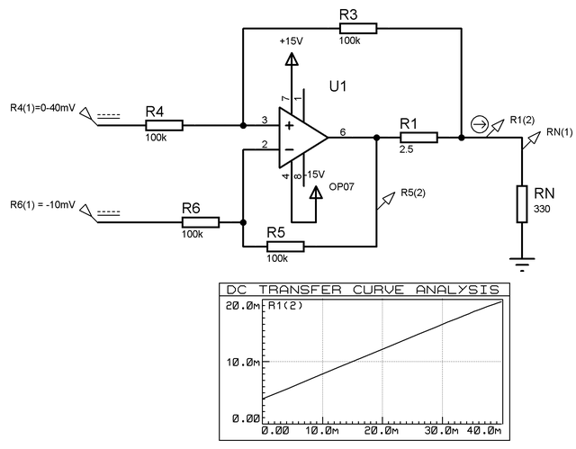 Преобразователь напряжения в ток на оу схема